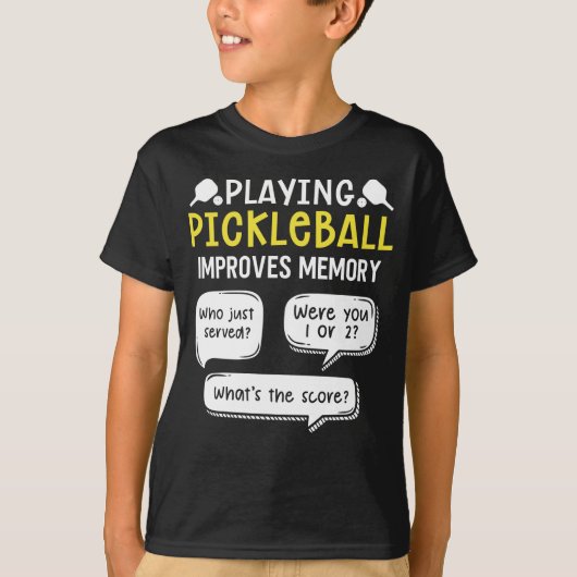 Funny Sports Pickleball Player T-Shirt (Vorderseite)