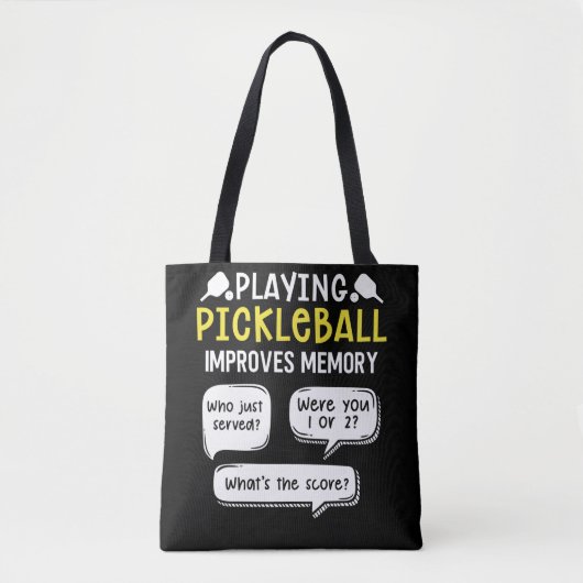 Funny Sports Pickleball Player Tasche (Vorderseite)