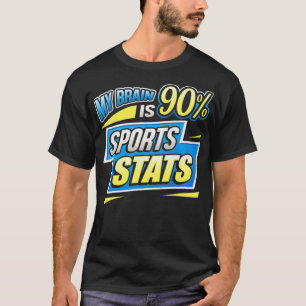 Funny Sports Stats T Shirt Brain Odds Statistiker