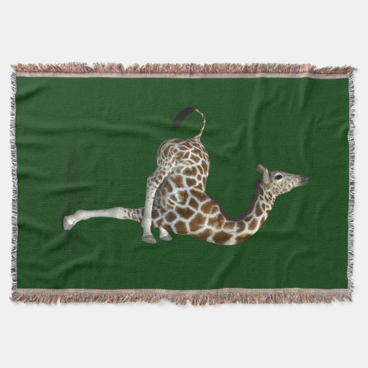 Funny Sporty Giraffe Decke (Vorderseite)