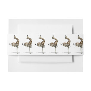 Funny Sporty Giraffe Einladungsbanderole