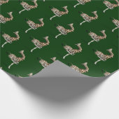 Funny Sporty Giraffe Geschenkpapier (Ecke)