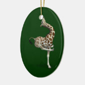 Funny Sporty Giraffe Keramik Ornament (Links)
