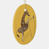 Funny Sporty Giraffe Keramikornament (Rechts)