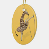 Funny Sporty Giraffe Keramikornament (Links)