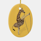 Funny Sporty Giraffe Keramikornament (Vorne)