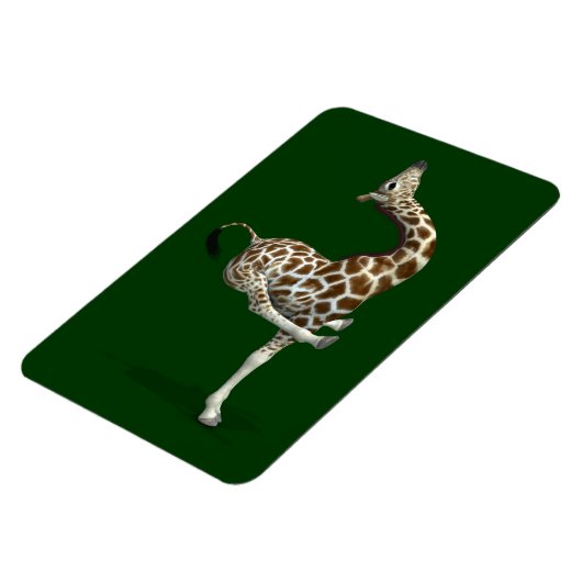 Funny Sporty Giraffe Magnet (Linke Seite)