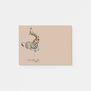 Funny Sporty Giraffe Post-it Klebezettel