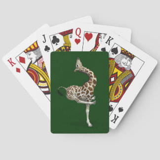Funny Sporty Giraffe Spielkarten