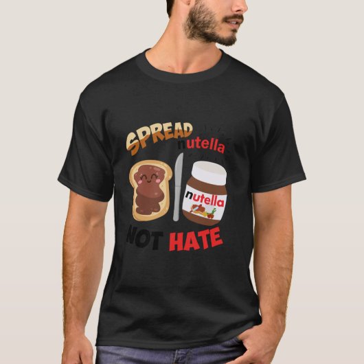 Funny Spread Nutella nicht hasst Apparel Long Slee T-Shirt (Vorderseite)