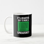 Funny Spreadsheet Accounting CPA Spaß Kaffeetasse (Links)