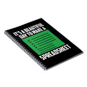 Funny Spreadsheet Accounting CPA Spaß Notizblock (Rechte Seite)