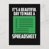 Funny Spreadsheet Accounting CPA Spaß Postkarte (Vorderseite)