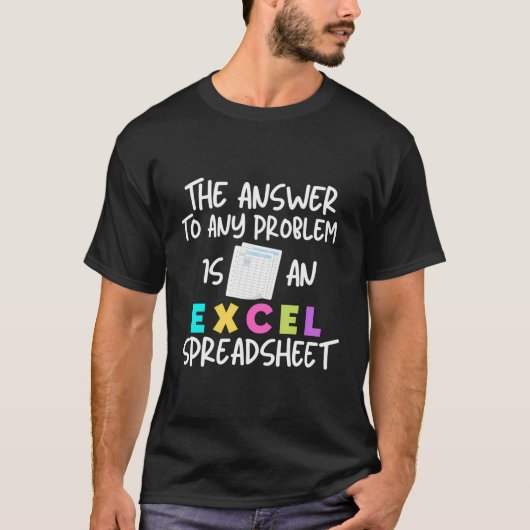 Funny Spreadsheet Excel T Shirt für Excel Spread (Vorderseite)