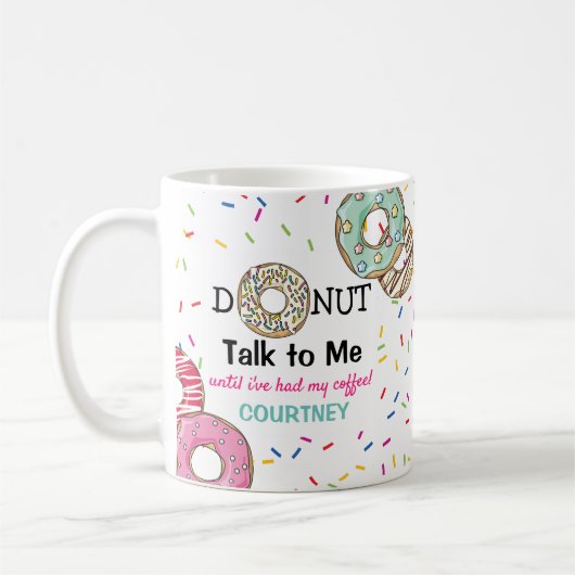 Funny "Sprich mit mir" Personalisierter Kaffee Kaffeetasse (Links)