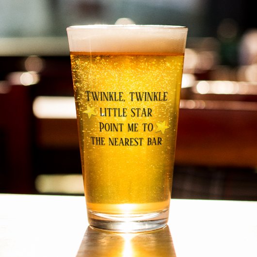 Funny Sprichwort Beer Drink Glass Pint Glitzer Glas