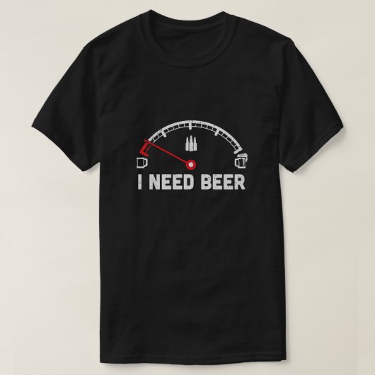 Funny Sprichwort Cars ich brauche Bier T-Shirt (Design vorne)