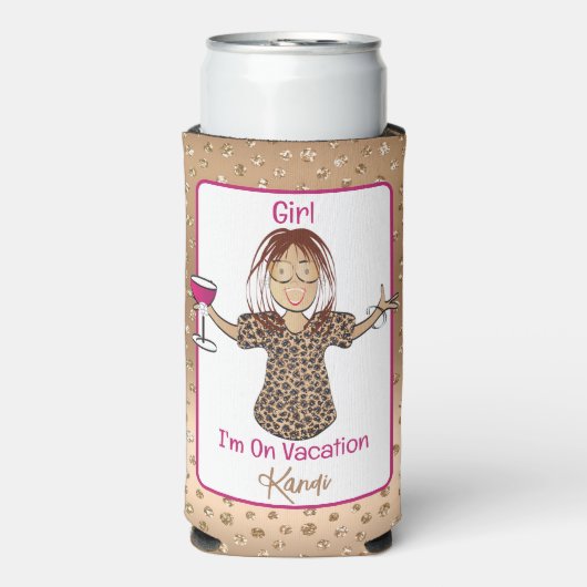 Funny Sprichwort Cartoon Sassy Ethnic Girls Wochen Selters Dosenkühler (Seltzer Vorderseite)