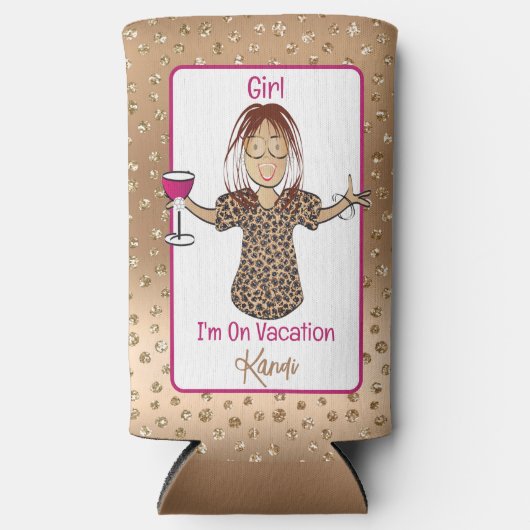 Funny Sprichwort Cartoon Sassy Ethnic Girls Wochen Selters Dosenkühler (Vorderseite)