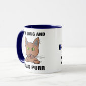 Funny Sprichwort Cat Blue Personalisiert Geburtsta Tasse (Vorderseite Links)