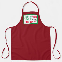 Funny Sprichwort Christmas Red Schürze