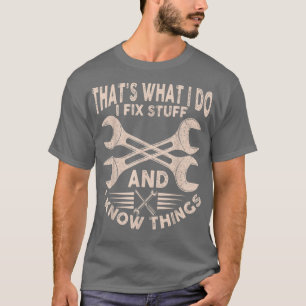 Funny Sprichwort das, was ich tue Fi Stuff und ich T-Shirt