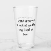 Funny Sprichwort Drink Beer Pint Glas (Rückseite)