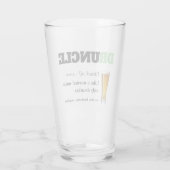 Funny Sprichwort - Druncel Funny Onkel Glas (Rückseite)
