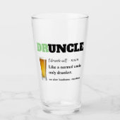Funny Sprichwort - Druncel Funny Onkel Glas (Vorderseite)