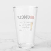 Funny Sprichwort - Druncel Funny Onkel Glas (Rückseite)