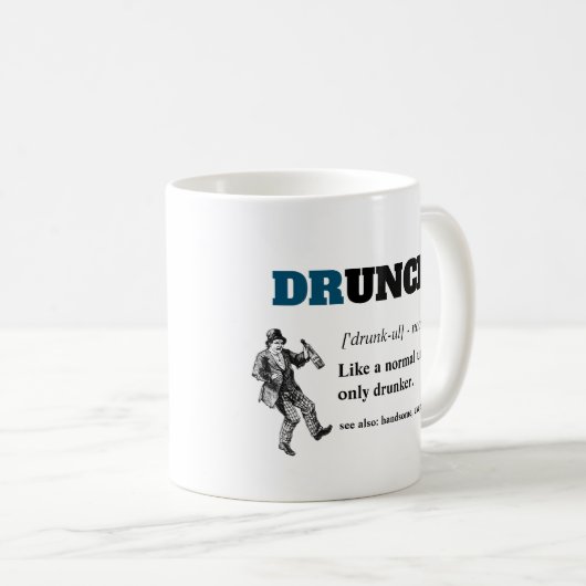Funny Sprichwort - Druncel Funny Onkel Kaffeetasse (VorderseiteRechts)