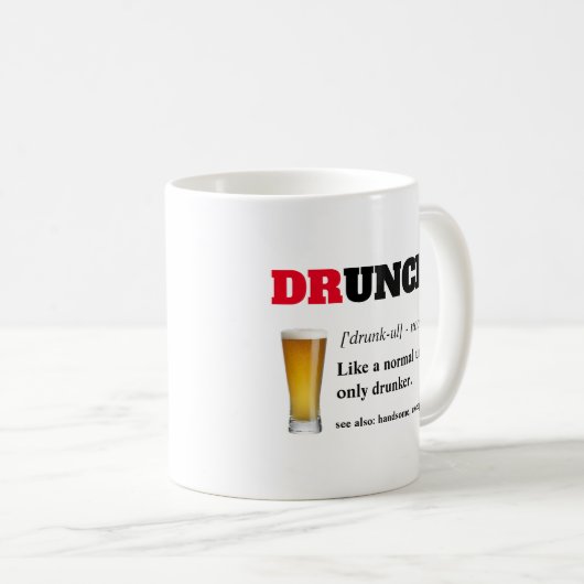Funny Sprichwort - Druncel Funny Onkel Kaffeetasse (VorderseiteRechts)