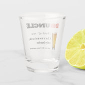 Funny Sprichwort - Druncel Funny Onkel Schnapsglas (Rückseite)
