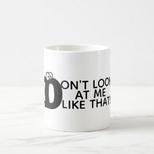 Funny Sprichwort Eyeballs Typografie Kaffeetasse