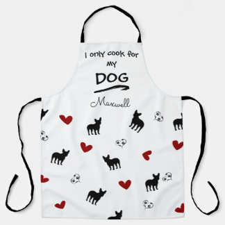 Funny Sprichwort French Bulldog Pattern Personalis Schürze