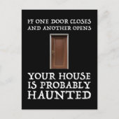 Funny Sprichwort Ghost Hunter Postkarte (Vorderseite)