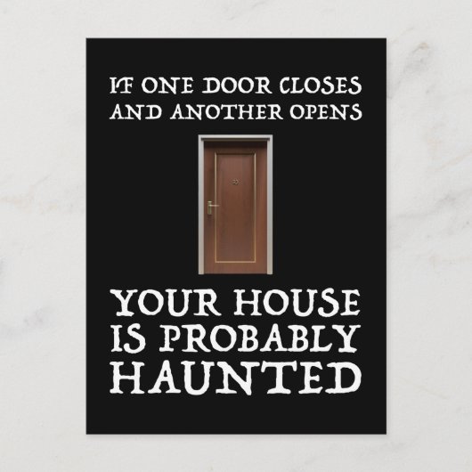 Funny Sprichwort Ghost Hunter Postkarte (Vorderseite)