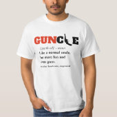 Funny Sprichwort - GUNcle Funny Oncle Gun T-Shirt (Vorderseite)