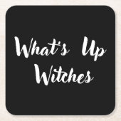 Funny Sprichwort Halloween Rechteckiger Pappuntersetzer (Vorderseite)