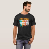 Funny Sprichwort LIFE WÜRDE OHNE MICH Novel T-Shirt (Vorne ganz)