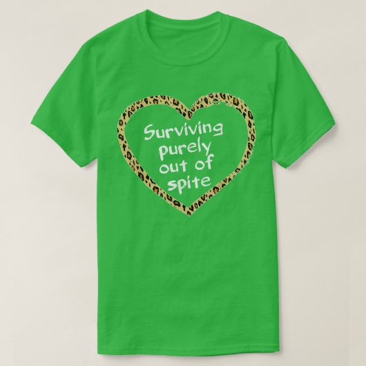 Funny Sprichwort Männer Frauen Leopard überleben a T-Shirt (Design vorne)