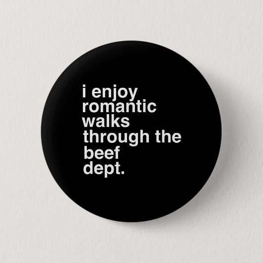 Funny Sprichwort Meat Bacon Beef Grillen Grillen L Button (Vorderseite)