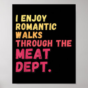 Funny Sprichwort Meat Dept Bacon Beef Grillen Gril Poster