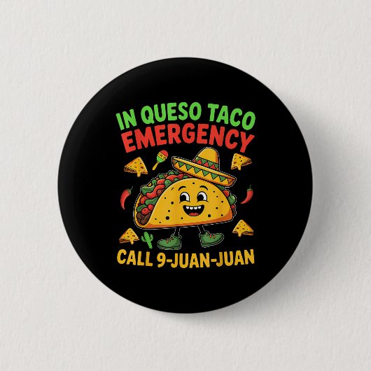 Funny Sprichwort Meme Cinco De Mayo Mexican Taco F Button (Vorderseite)