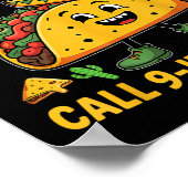 Funny Sprichwort Meme Cinco De Mayo Mexican Taco F Poster (Ecke)