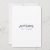 Funny Sprichwort mit hypodermischer Needle Nurse D Dankeskarte (Rückseite)