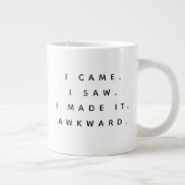 Funny Sprichwort Modern Jumbo-Tasse (Rechts)
