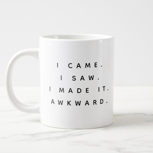 Funny Sprichwort Modern Jumbo-Tasse (Links)