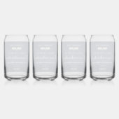 Funny Sprichwort Navy Blue Modern Graduation Party Dosenglas (Hinten)