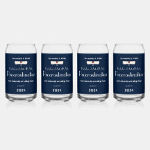 Funny Sprichwort Navy Blue Modern Graduation Party
